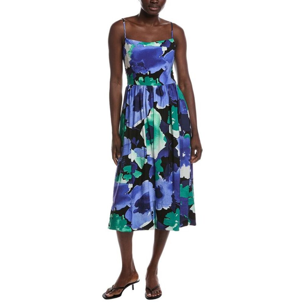 Renee C Womens  Sleeveless Midi Dress, Blue